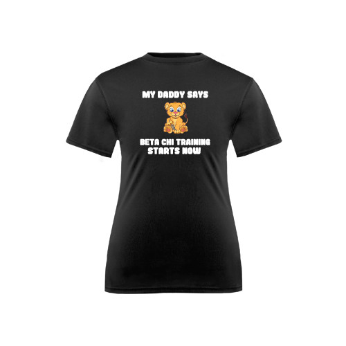 Youth Performance Black Tee-My Daddy Cub