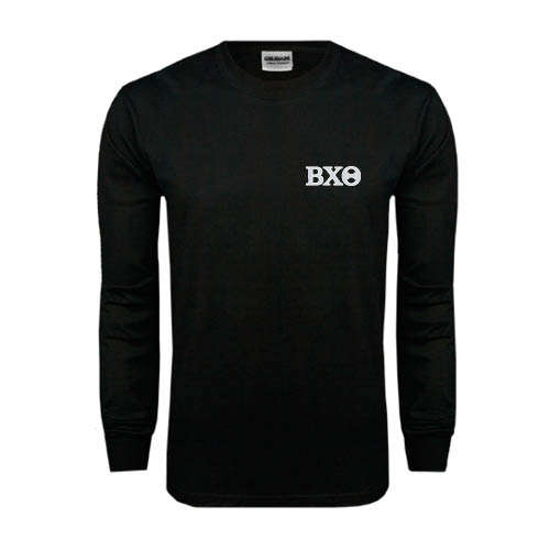 Black Long Sleeve T Shirt-Greek Letters