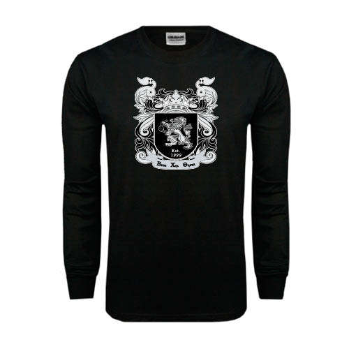 Black Long Sleeve T Shirt-Coat of Arms