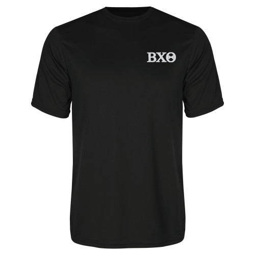 Black Performance Tee-Greek Letters
