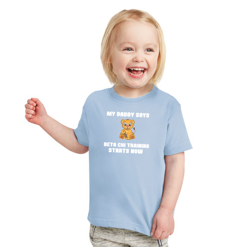 Toddler Light Blue T-Shirt-My Daddy Cub