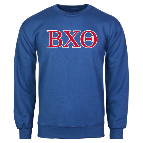 Royal Fleece Crew-Greek Letters
