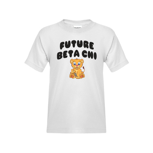 Youth White T Shirt-Future Beta Chi Cub