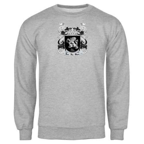 Grey Fleece Crew-Coat of Arms
