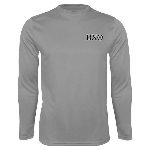 Steel Performance Longsleeve Shirt-Greek Letters