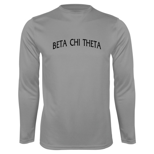 Steel Performance Longsleeve Shirt-Beta Chi Theta Arched