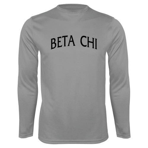 Steel Performance Longsleeve Shirt-Beta Chi Arched