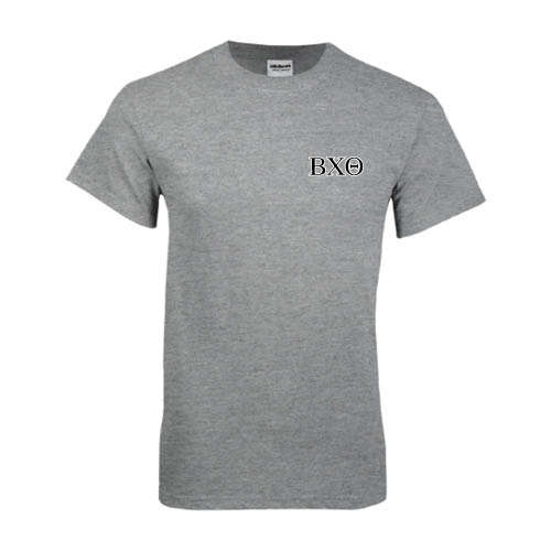Grey T Shirt-Greek Letters