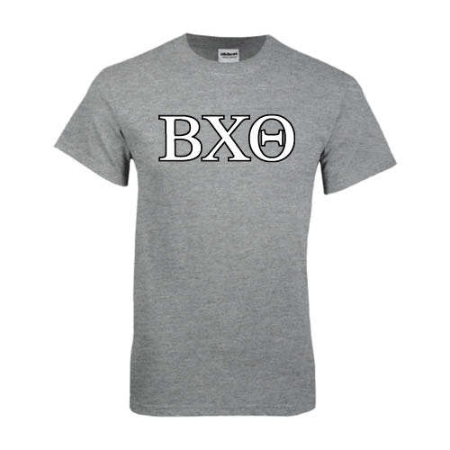 Grey T Shirt-Greek Letters