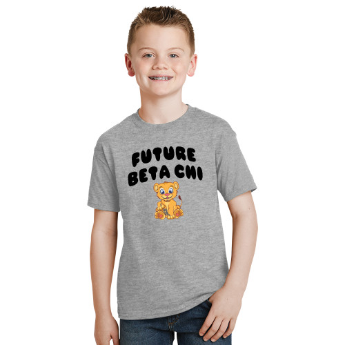 Youth Grey T-Shirt-Future Beta Chi Cub