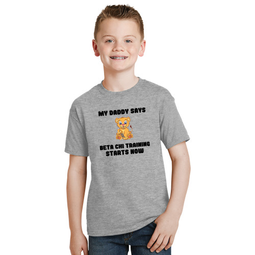 Youth Grey T-Shirt-My Daddy Cub