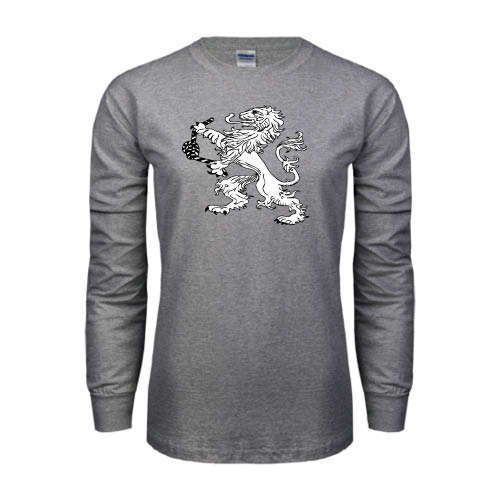 Grey Long Sleeve T Shirt-Lion