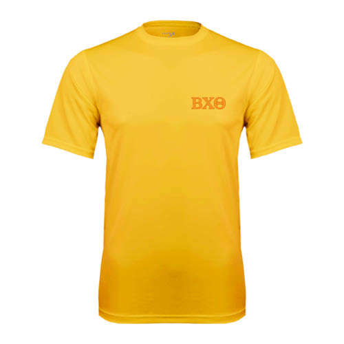 Gold Performance Tee-Greek Letters