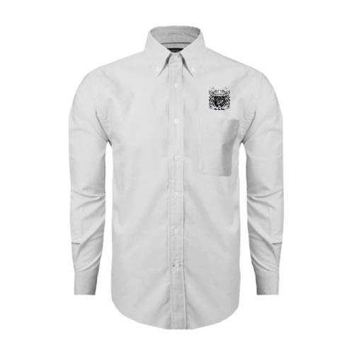 White Oxford Long Sleeve Shirt-Coat of Arms