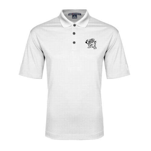 White Performance Fine Jacquard Polo-Lion