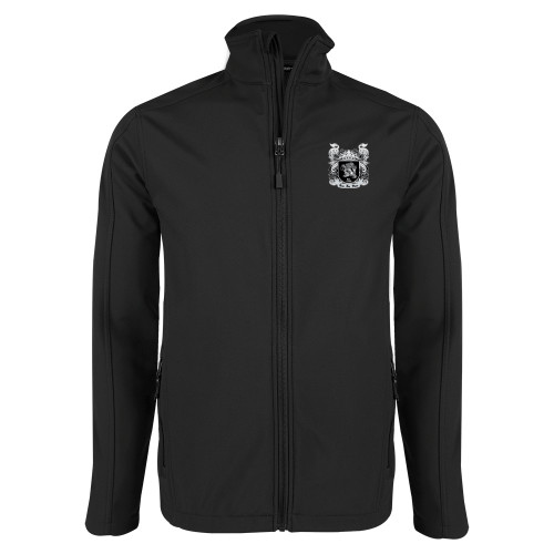 Black Softshell Jacket-Coat of Arms