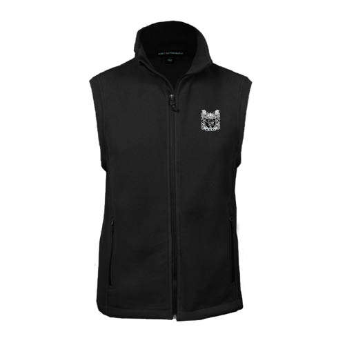 Black Fleece Full Zip Vest-Coat of Arms