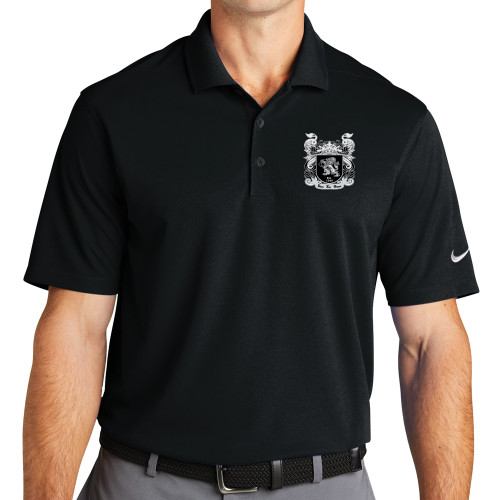 Nike Black Dri Fit Micro Pique 2.0 Polo-Coat of Arms