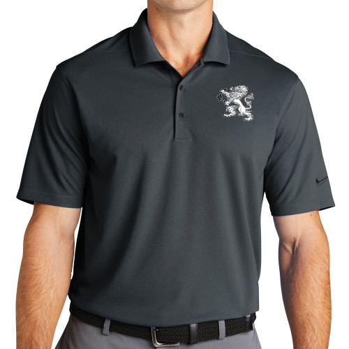 Nike Charcoal Dri Fit Micro Pique 2.0 Polo-Lion