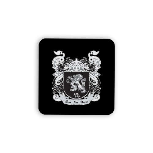 Hardboard Coaster w/Cork Backing-Coat of Arms