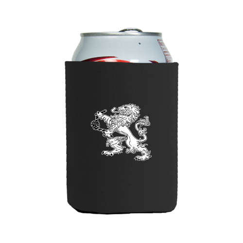 Neoprene Black Can Holder-Lion