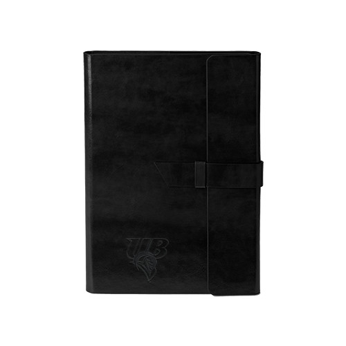  Fabrizio Junior Black Portfolio w/Loop Closure - Primary Mark Engraved