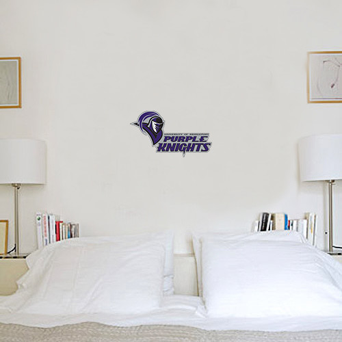  1 ft x 2 ft Fan WallSkinz - Purple Knights Stacked w/ Knight Head