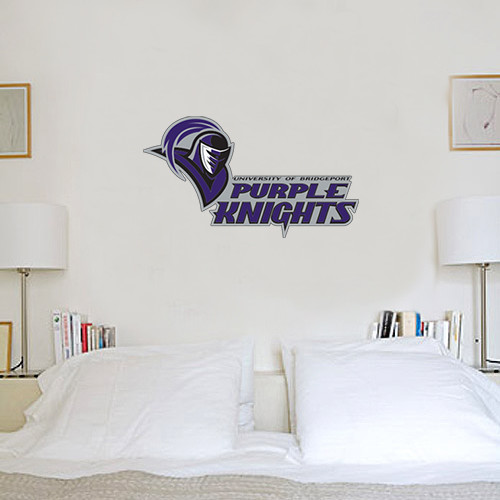  1.5 ft x 3 ft Fan WallSkinz - Purple Knights Stacked w/ Knight Head