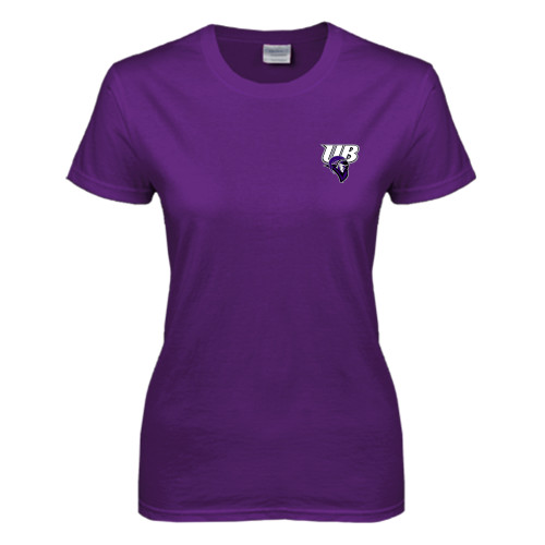  Womens Purple Short Sleeve Tee - Primary Mark