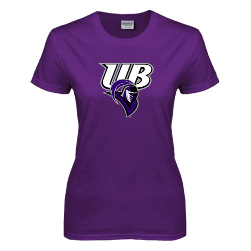  Womens Purple Short Sleeve Tee - Primary Mark
