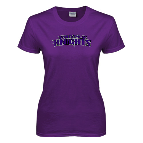  Womens Purple Short Sleeve Tee - Purple Knights