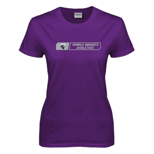  Womens Purple Short Sleeve Tee - Purple Knights Athletics
