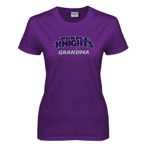  Womens Purple Short Sleeve Tee - Grandma