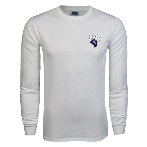  White Long Sleeve T Shirt - Primary Mark