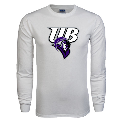  White Long Sleeve T Shirt - Primary Mark