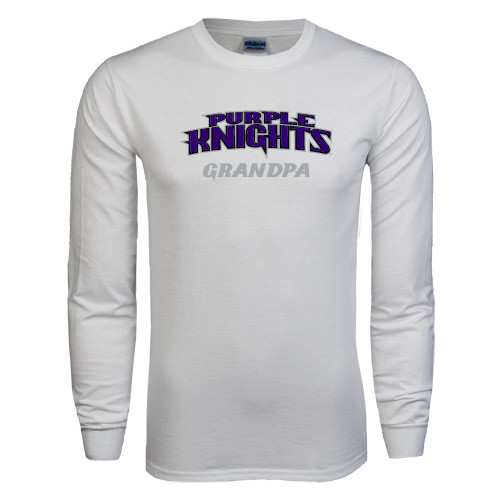  White Long Sleeve T Shirt - Grandpa