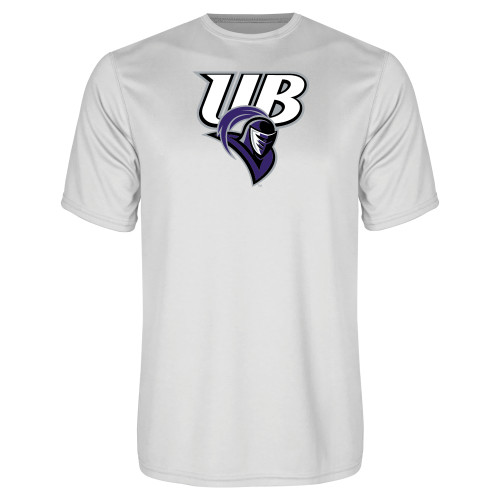  White Performance Tee - Primary Mark