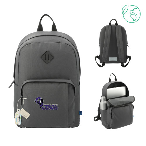  Repreve Ocean Charcoal Everyday Computer Backpack - Purple Knights Stacked w/ Knight Head