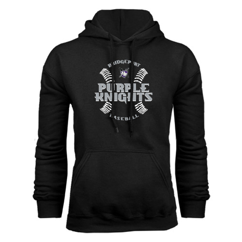  Black Fleece Hoodie - Baseball Ball Design