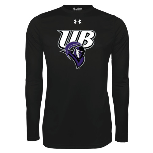  Under Armour Black Long Sleeve Tech Tee - Primary Mark