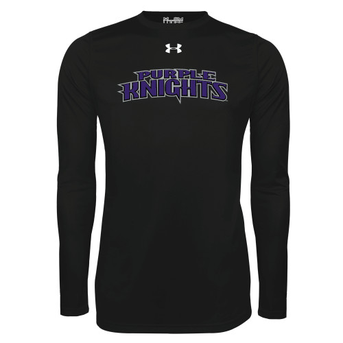  Under Armour Black Long Sleeve Tech Tee - Purple Knights