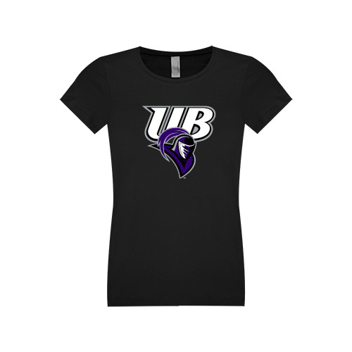  Next Level Girls Black Fashion Fit T Shirt - Primary Mark