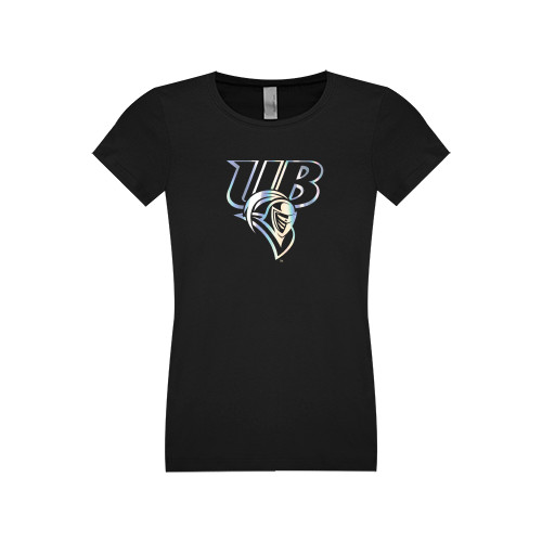  Next Level Girls Black Fashion Fit T Shirt - Primary Mark