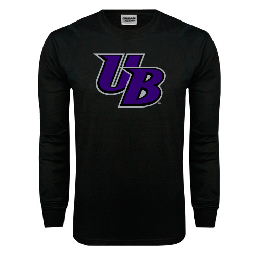  Black Long Sleeve T Shirt - Interlocking UB