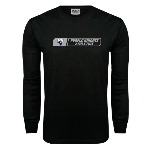  Black Long Sleeve T Shirt - Purple Knights Athletics