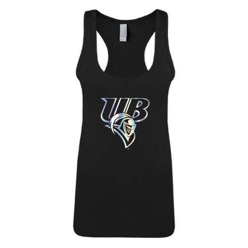 Next Level Womens Black Racerback Tank  - Primary Mark