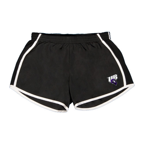  Womens Black/White Team Short - Primary Mark