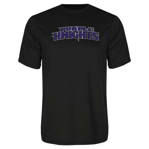  Black Performance Tee - Purple Knights