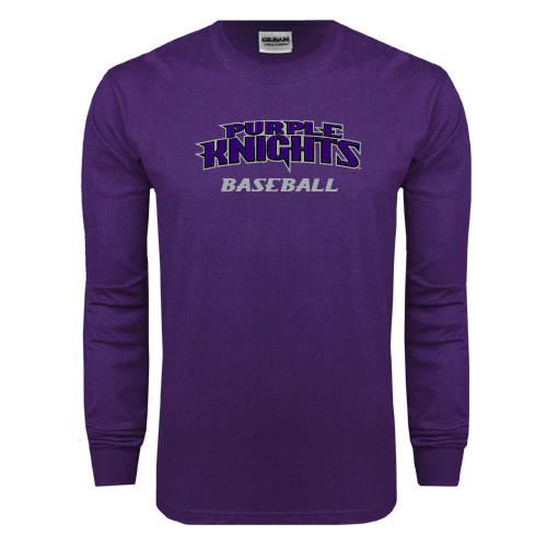  Purple Long Sleeve T Shirt - Baseball