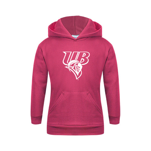  Youth Hot Pink Fleece Hoodie - Primary Mark